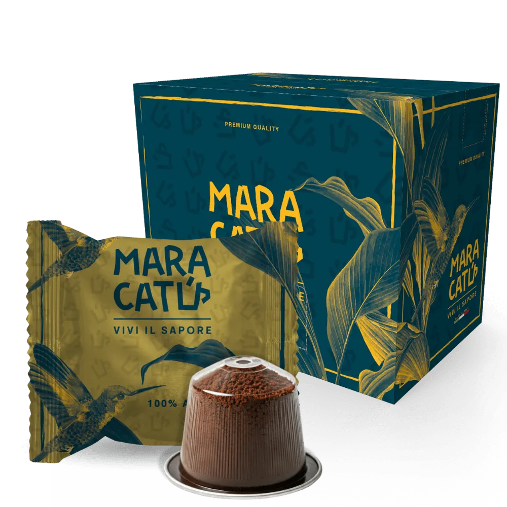 50 Capsule Caffè Maracatú Miscela Arabica 100% Per Nespresso, Intensità 7/10