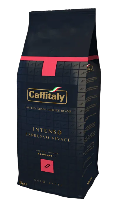 Caffè in Grani Caffitaly System Intenso Espresso Vivace 1 kg – Aroma Fruttato, Intensità 8/10