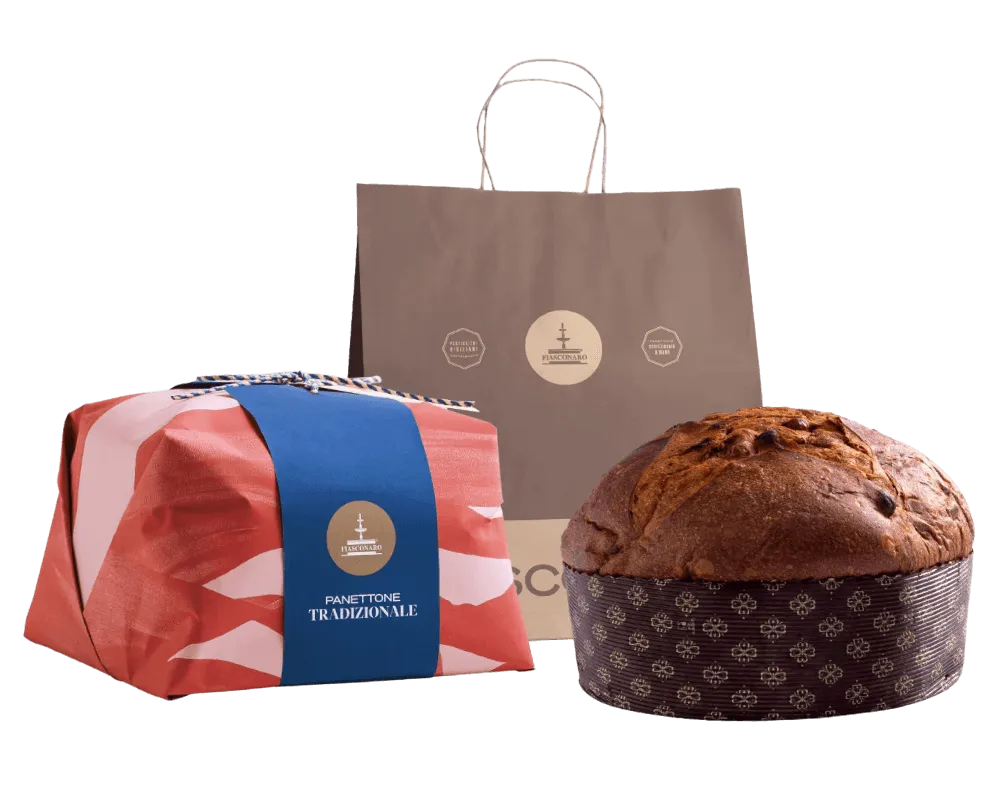 Panettone Fiasconaro Tradizionale al Marsala DOP e Terre Siciliane Zibibbo liquoroso IGP 1kg