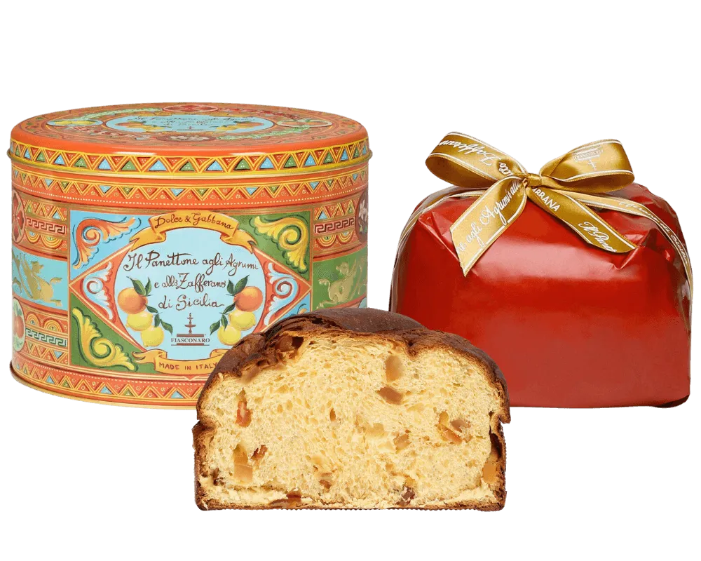 Panettone Dolce&Gabbana Agrumi e Zafferano 500g – Panettone Artigianale Siciliano Fiasconaro