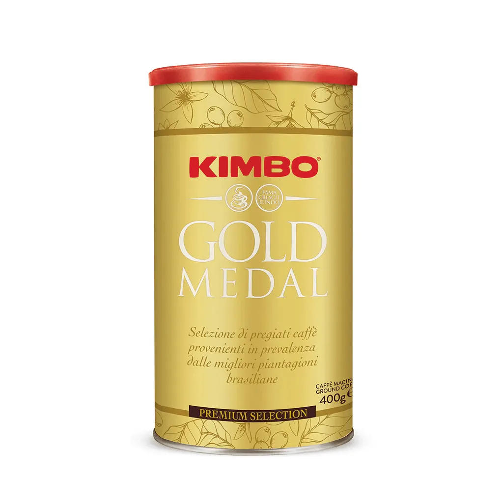 Kimbo Caffè Macinato Gold Medal 400g – Tostatura Extra Scura Napoletana