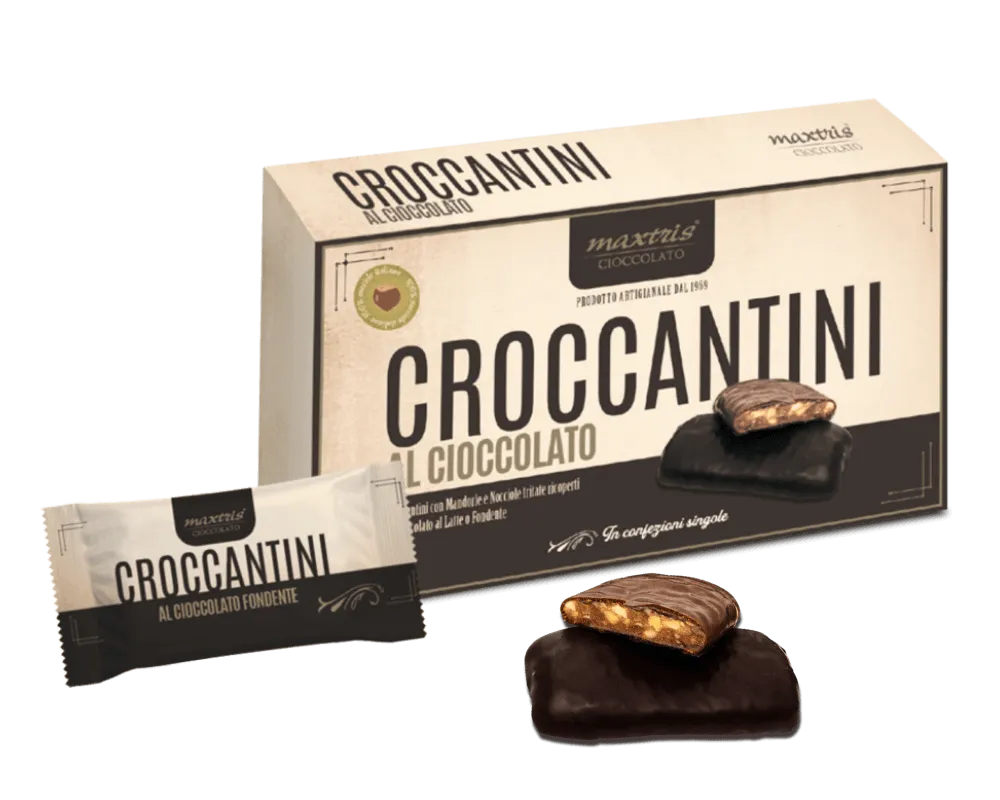 Maxtris Croccantini al Cioccolato 150g – Mandorle e Nocciole Ricoperte