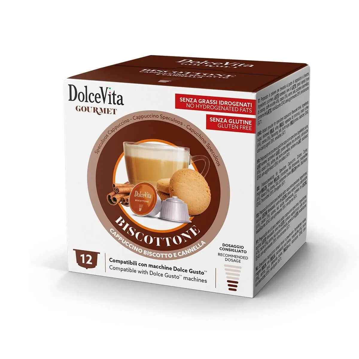Biscottone Gourmet 12 capsule Dolce Vita - compatibili Dolce Gusto