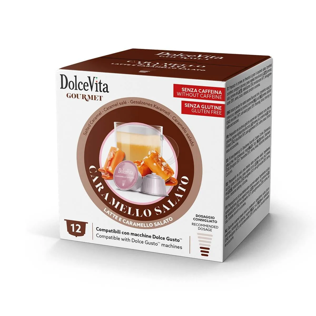 12 capsule Caramello Salato Gourmet Dolce Vita - compatibili Dolce Gusto