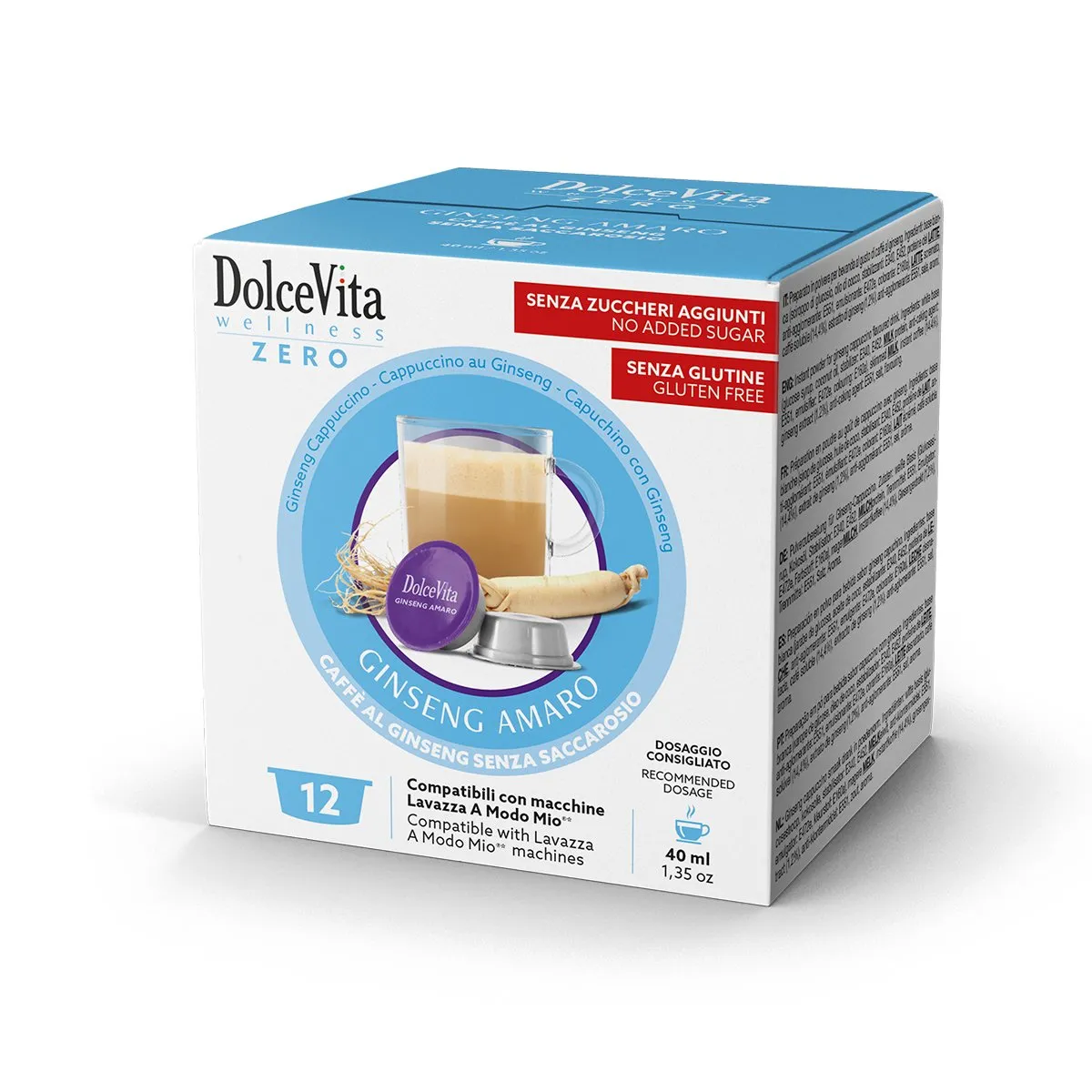 Ginseng Amaro Dolce Vita 12 capsule - Lavazza A Modo Mio