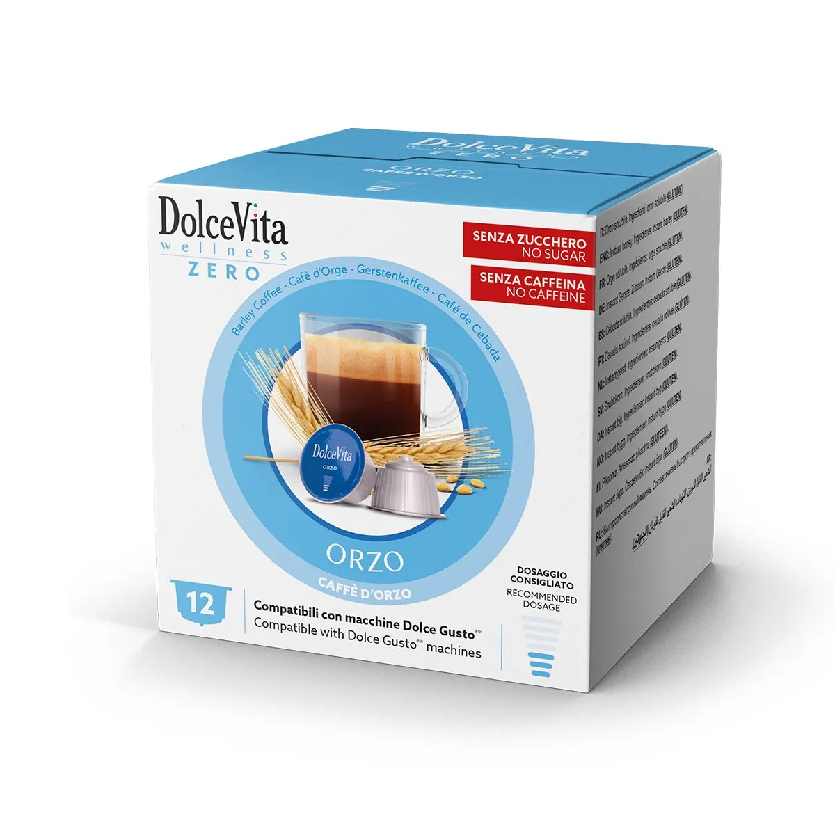 12 capsule Orzo Dolce Vita Nescafé Dolce Gusto compatibili