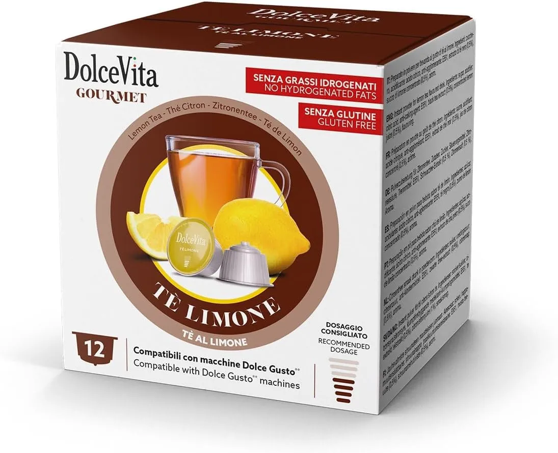 12 capsule Lemon Te Dolce Vita Nescafé Dolce Gusto compatibili