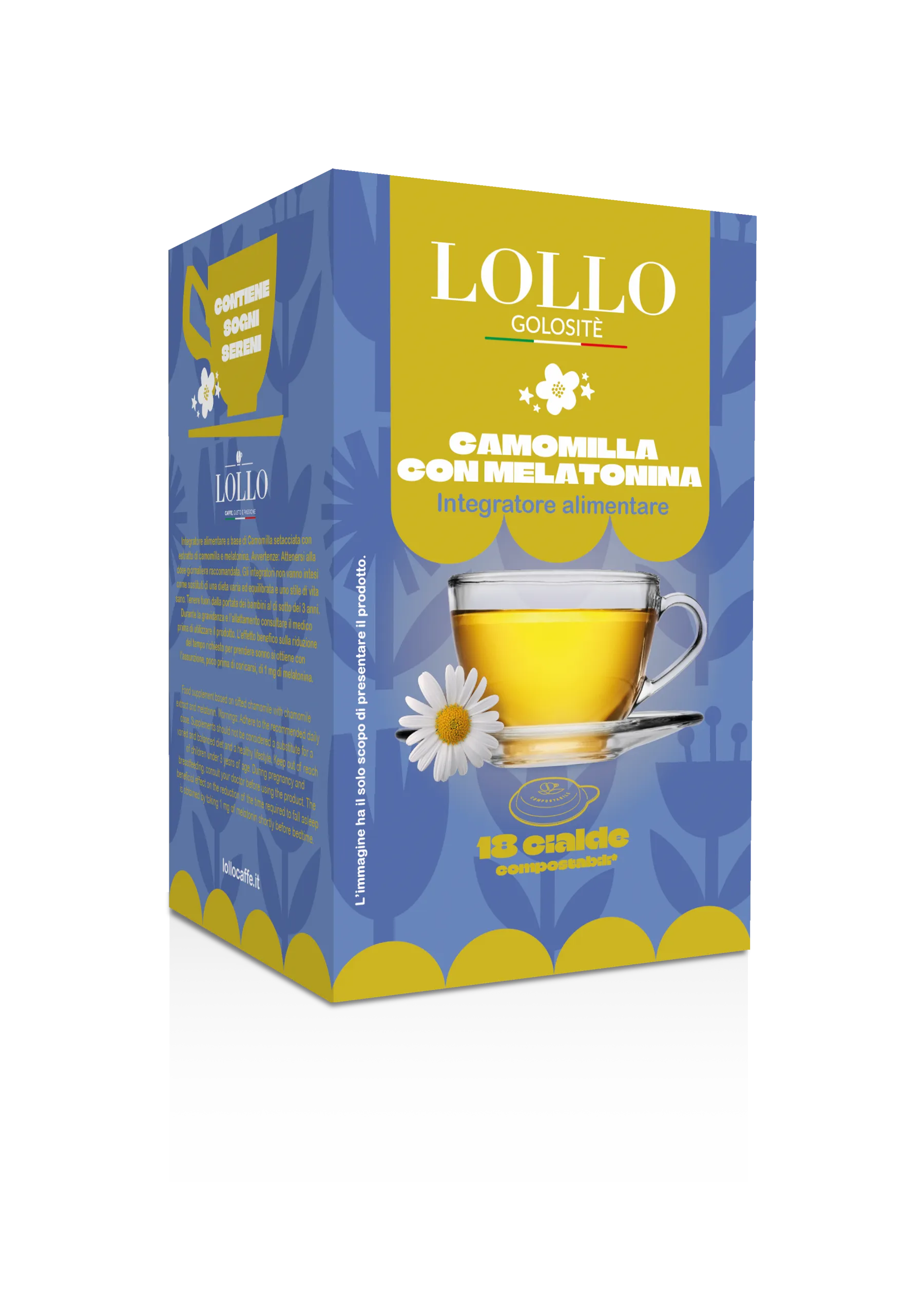 18 Golositè Lollo Cialda Camomilla con Melatonina