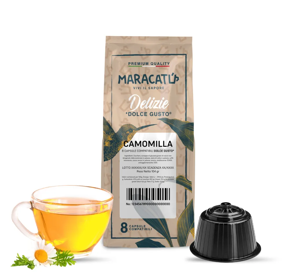 8 Capsule Maracatú Camomilla Compatibili Dolce Gusto