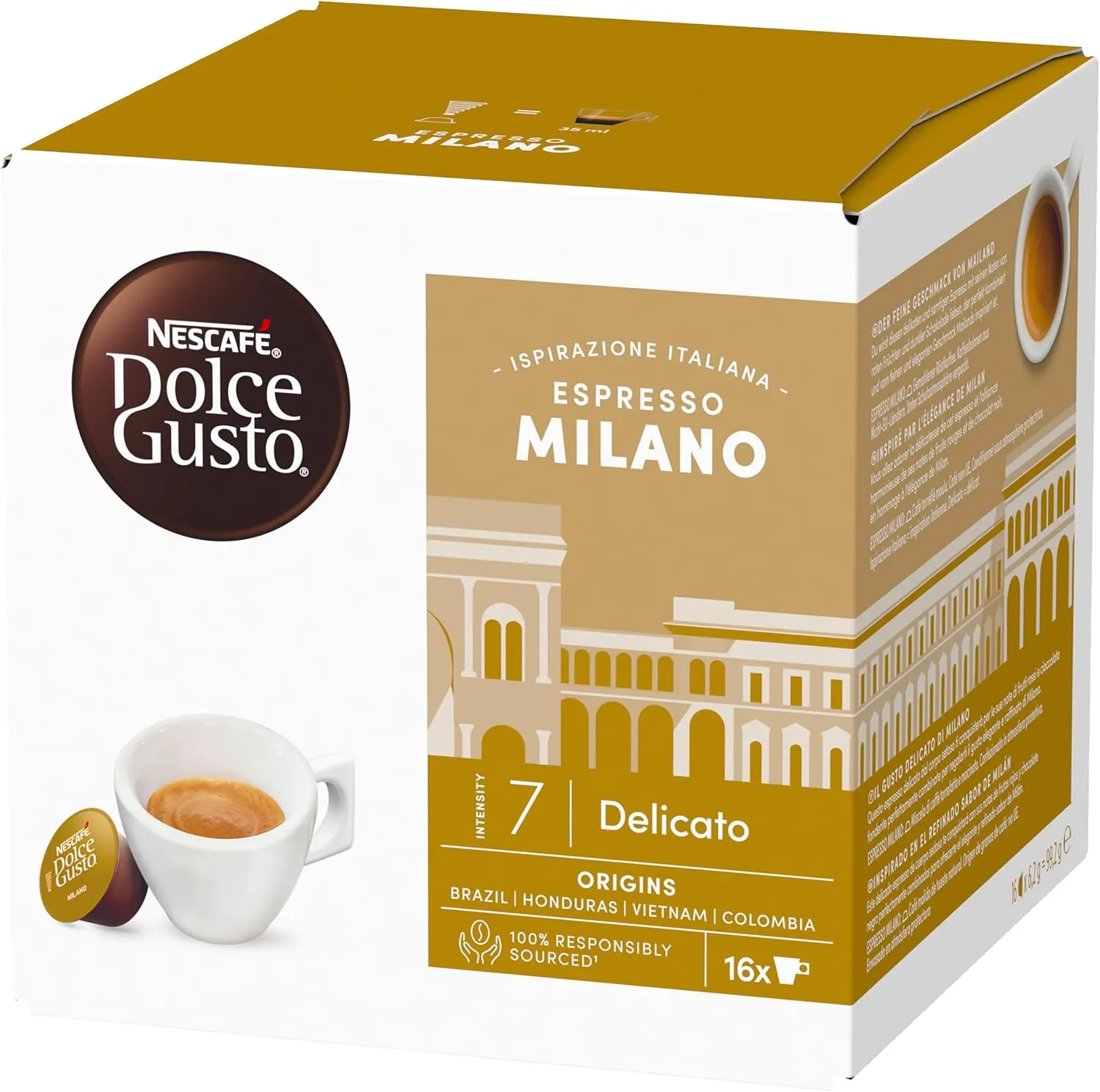 16 Capsule Originali Nescafè Dolce Gusto Milano